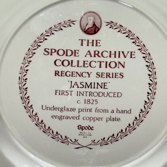 Spode Archive Collection Regency Series Jasmine Floral 10.75" Dinner Plate - Picture 2 of 9